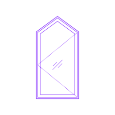 Buildings Casement Windows Pentagon Contour Svg Vector, Free Vectors File